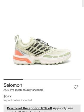 Salomon
ACS Pro mesh chunky sneakers